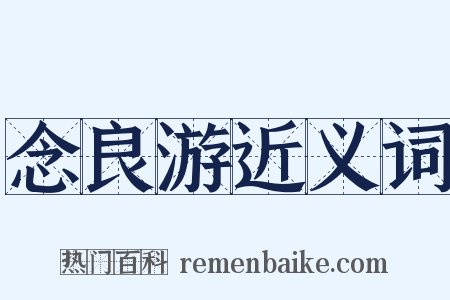 念良游近义词是什么意思的图片